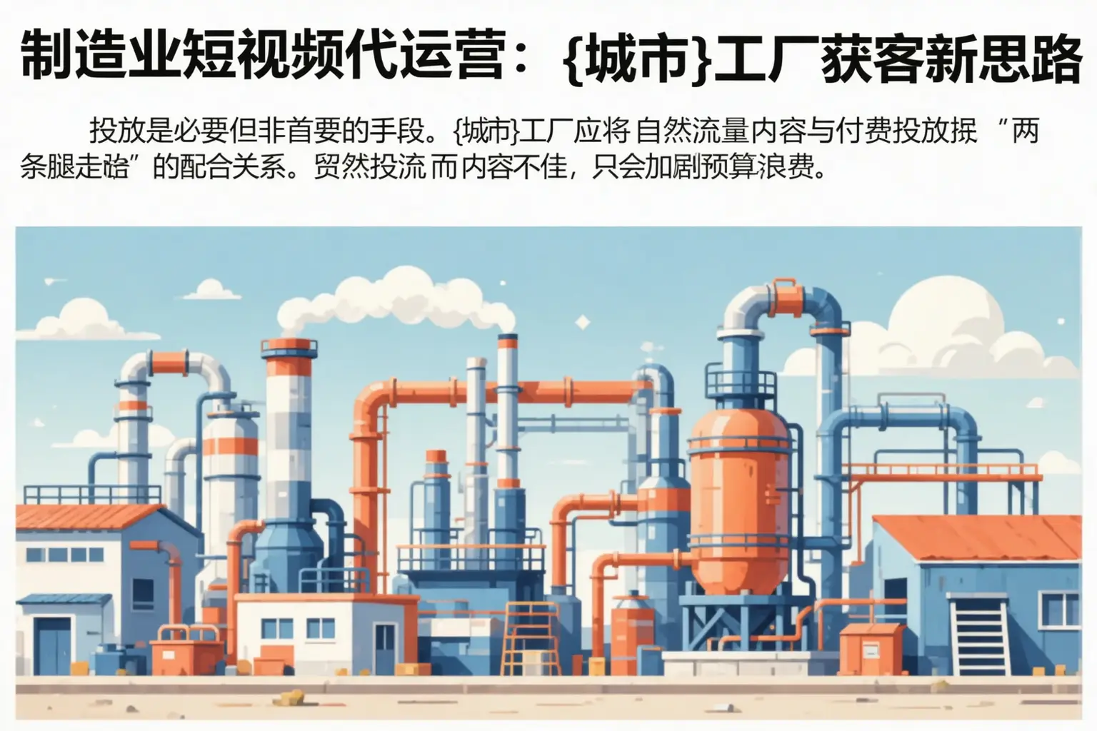 制造业短视频代运营:平坝工厂获客新思路